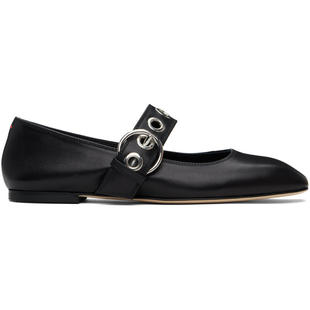 Aeyde 女士 芭蕾鞋 黑色 Uma Eyelet