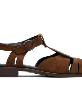 Hereu 男士 凉鞋 黄褐色 Pesca Suede 凉鞋