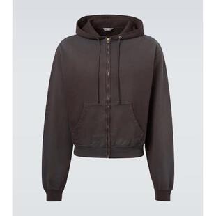 AURALEE 男士 卫衣 棉质针织连帽衫