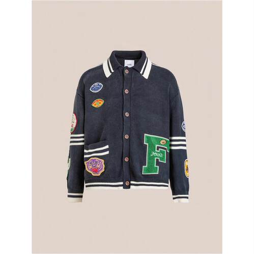 FOUND 男士 FW26 开衫 运动拼缀带领针织