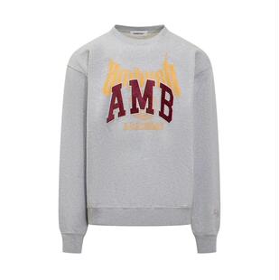 Ambush 男士 FW24 卫衣 灰色图案套头衫
