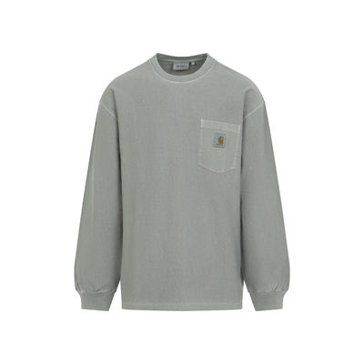 Carhartt WIP 卡哈特 男士 FW26 T恤 SHADY L/S 绿色宽松款口袋