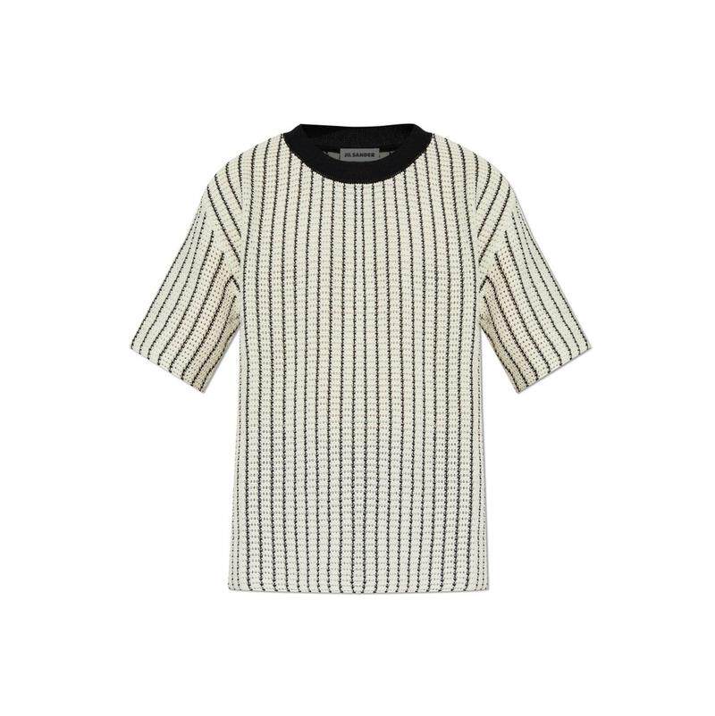 Jil Sander 吉尔·桑达 男士 SS26 T恤 Jil Sander 缀饰钩针编织