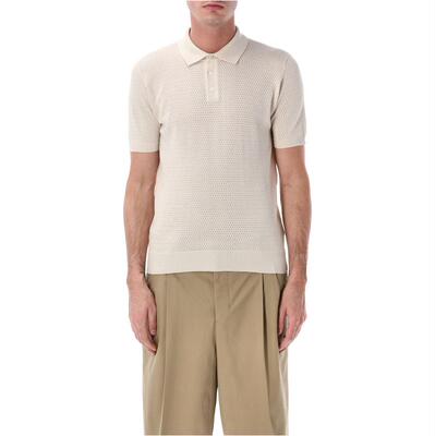 Roberto Collina 男士 SS26 上衣 网纱棉质Polo衫