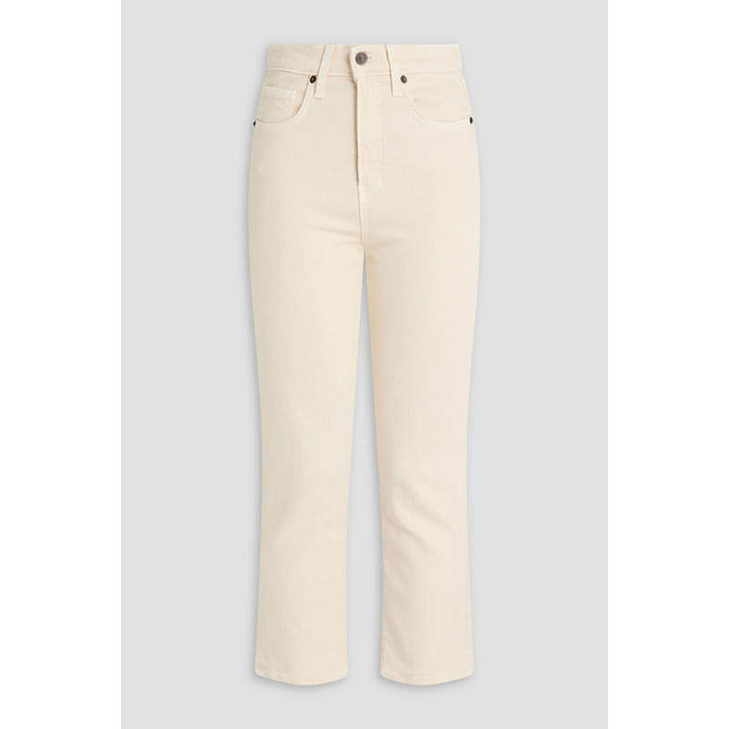 Veronica Beard 女士 牛仔长裤 Carly 短款高腰小喇叭牛仔裤