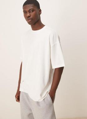 ASOS DESIGN 男士 T恤 towelling 设计宽松款T恤(白色)