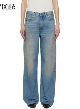 R13 女款蓝色 D'Arcy Loose 牛仔裤  迷衣时尚