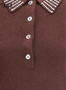 【早秋新品】Pinko女款 EMILIA WS STRASS 针织衫混纺T恤