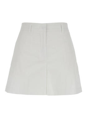 Plain 女士 SS25 短裤 Loops 白色连腰带棉质女士短裤
