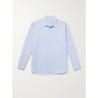 Oliver Spencer 男士 SS26 衬衫 Garrison 条纹有机棉衬衫