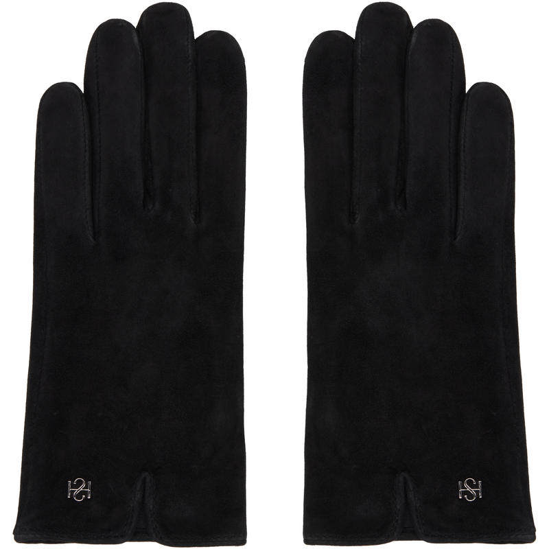 Handsome Stockholm 女士 手套 黑色 Essentials Suede 手套