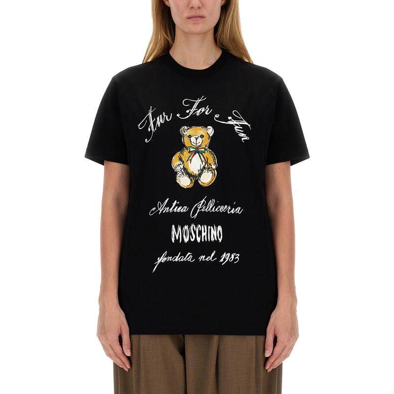 Moschino 女士 FW25 T恤 带LogoT恤