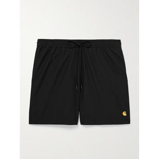 男士 卡哈特 SS25 泳裤 直筒中长Logo刺绣 Carhartt Chase WIP