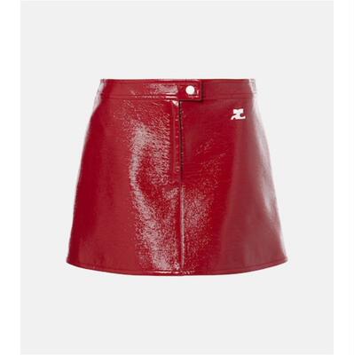 Courrèges 古未界 女士 迷你裙 Reedition vinyl 迷你半身裙