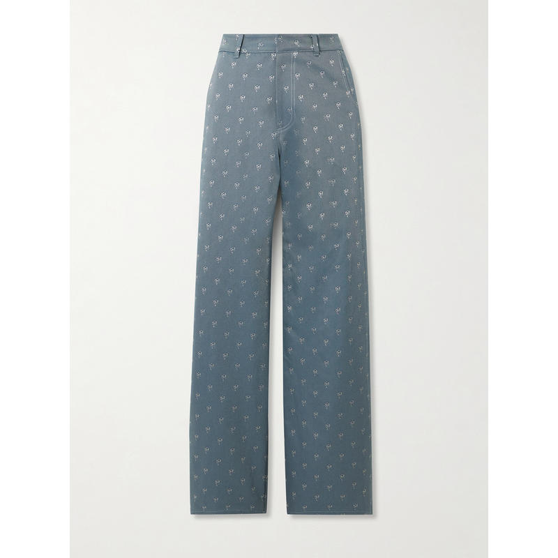 Liberowe 女士 长裤 Annie 棉混纺提花直筒裤