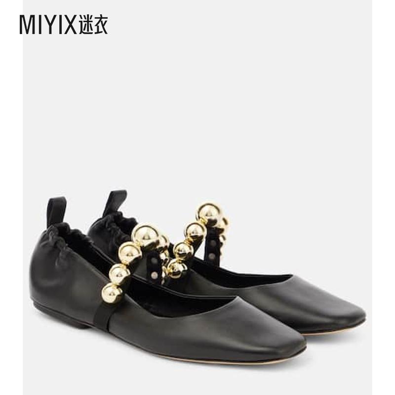 Souliers Martinez 女款Flamenca 皮质玛丽珍平底鞋 迷衣时尚