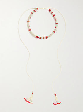 isabel marant 女士 SS26 项链/吊坠 Nina 珠饰玻璃绳子项链