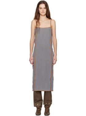 Baserange 女士 中长连衣裙 灰色 Shok 连衣裙