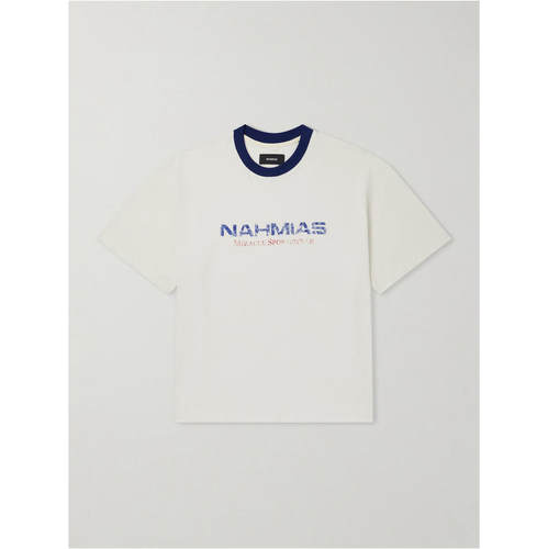Nahmias 男士 FW26 T恤 Miracle Sportwear 徽标印花棉针织