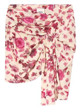 isabel marant 女士 SS26 迷你裙 OVIA 多色印花迷你半身裙