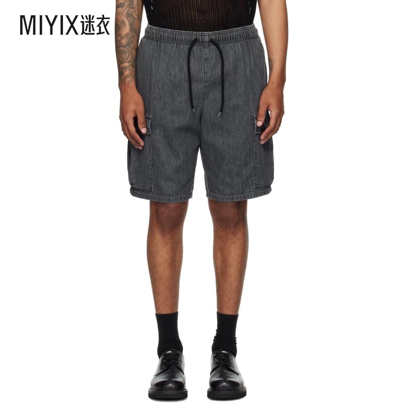 WTAPS 男款黑色 MILS2301 牛仔短裤 迷衣时尚