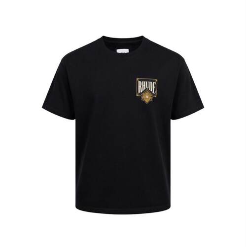 Rhude 男士 SS26 T恤 徽标印花圆领 T 恤