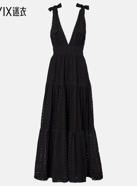 Poupette St Barth 女款Cara 层叠棉质长款连衣裙 迷衣时尚