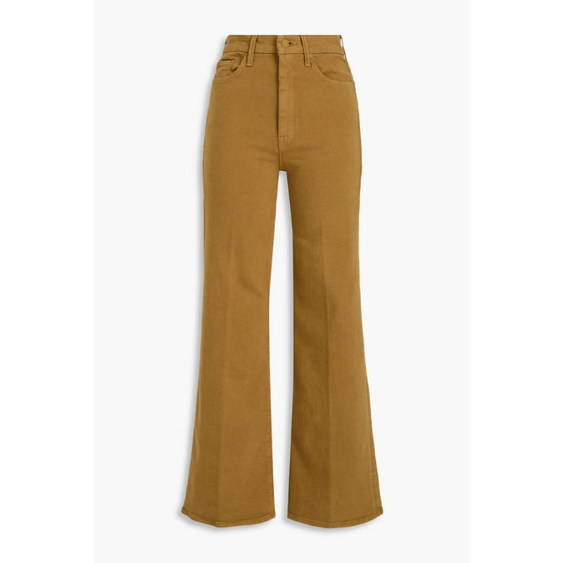 Mother Denim 女士 牛仔长裤 Skimp 卷边高腰喇叭牛仔裤