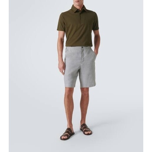 迷衣时尚 Loro 棉质凸纹布Polo衫 Piana 男款