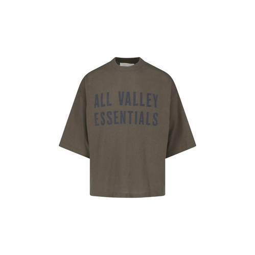 Essentials 男士 上衣 FEAR OF GOD and Polos 基础款T恤绿色