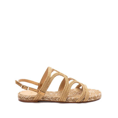 Castaner 女士 SS25 凉鞋 PITRA 266 手工金属编织平底