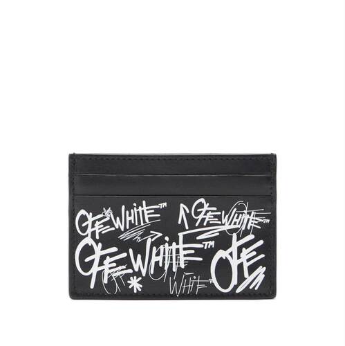Off-White 男士 SS26 钱包 米白黑色