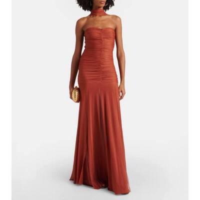 Bananhot 女士 中长连衣裙 Ross 褶皱针织长款连衣裙