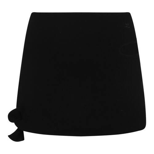 Courrèges 古未界 女士 FW25 迷你裙 黑色 Loop Knit 短裙