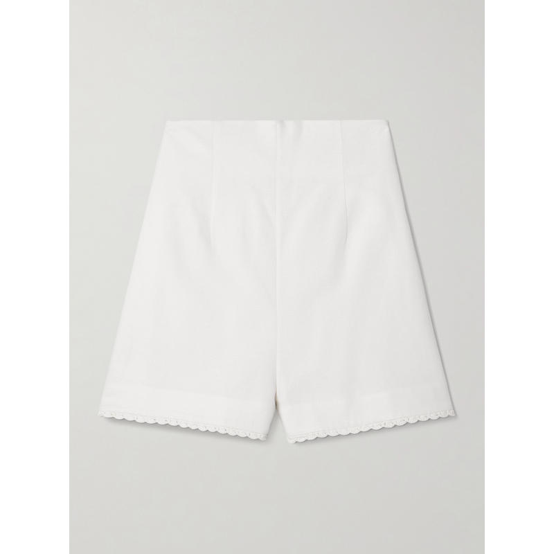 Zimmermann 女士 短裤 Maxine 钩编质感棉质短裤