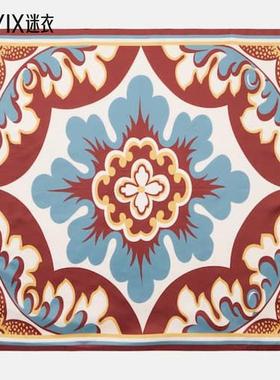 La DoubleJ 女款印花真丝斜纹围巾 迷衣时尚