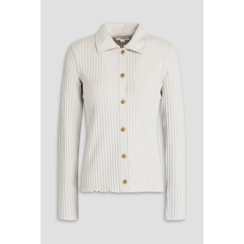 Vince 女士 上衣 罗纹棉混纺衬衫