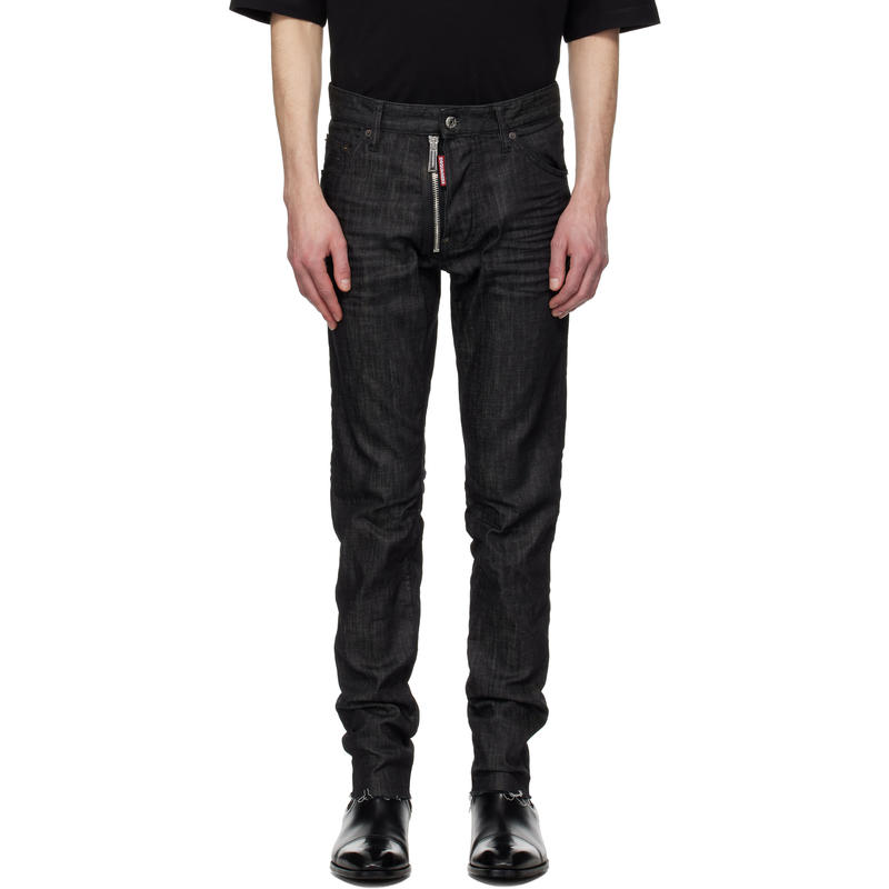 DSQUARED2/D2次方 男士 春夏新品 牛仔长裤 黑色 Cool Guy 牛仔裤
