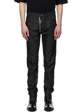 DSQUARED2/D2次方 男士 春夏新品 牛仔长裤 黑色 Cool Guy 牛仔裤