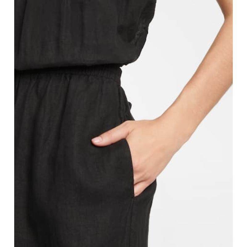 Velvet by Graham  Spencer 女士 连身裤 Vivi 剪口亚麻连体裤,女装/女士精品,连体衣/裤,淘宝优惠券,粉丝福利购,淘宝优惠卷