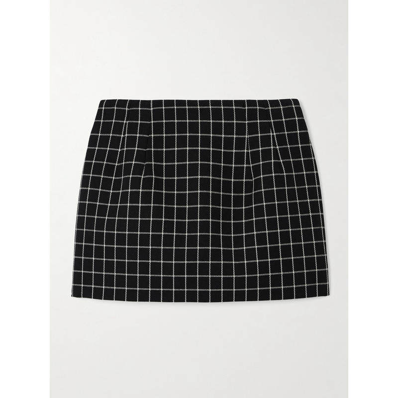 WARDROBE.NYC 女士 迷你裙 无痕格纹羊毛/斜纹布迷你半身裙,女装/女士精品,半身裙,淘宝优惠券,粉丝福利购,淘宝优惠卷