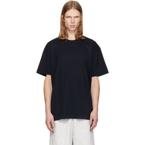 SKIMS 男士 T恤 黑色 Heavyweight Cotton Relaxed