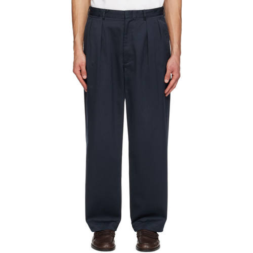 nanamica 七海之家 男士 长裤 海军蓝 Double Pleated Chino