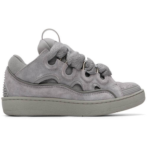 Lanvin 浪凡 女士 运动鞋 Lanvin 灰色 Monochrome Suede Curb