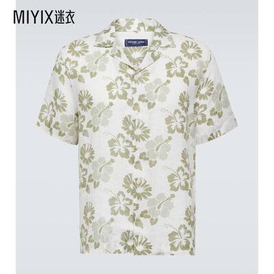 Frescobol Carioca  男 Petala Roberto 花朵亚麻衬衫 迷衣时尚