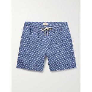 PORTUGUESE FLANNEL 男士 短裤 直筒有机棉混纺提花抽绳短裤