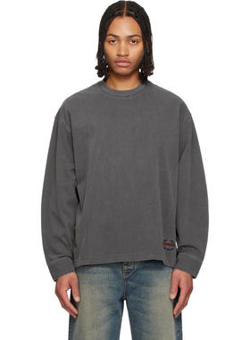 Solid Homme 男士 T恤 灰色 Jazz Logo Embroidery T 恤