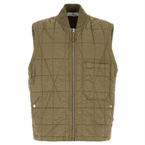 Stone Island 石头岛 男士 SS26 夹克 Stone Island 绗缝拉链背心