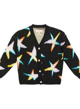 The Animals Observatory 女童 开衫 Racoon 羊毛混纺针织童装