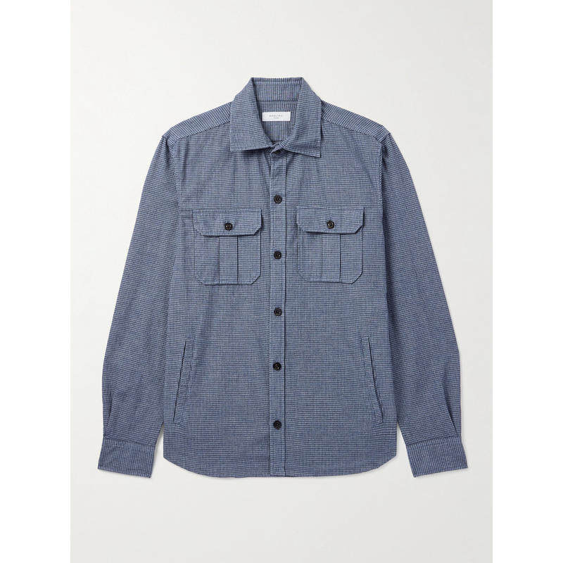 Boglioli 男士 FW25 夹克 David 格纹棉混纺衬衫式夹克,男装,牛仔外套,淘宝优惠券,粉丝福利购,淘宝优惠卷